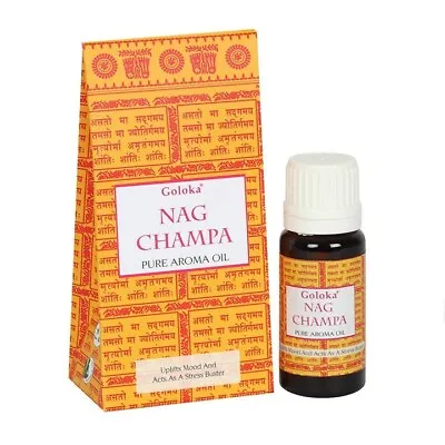 Nag Champa Fragrance Oil Burner Diffusers PotPourri Goloka Aroma Scent 10ml • £3.55