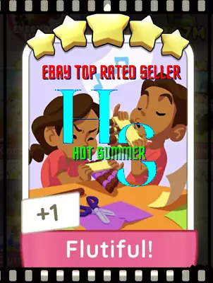 Flutiful Set 15 Monopoly Go 5 Star Gold Sticker / Card Read Description • $6.31