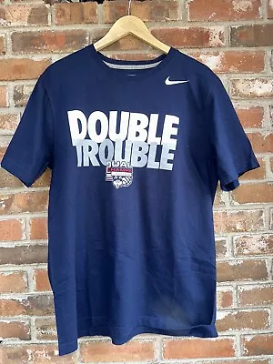UCONN Huskies Basketball 2014 DOUBLE TROUBLE  T Shirt Dual Champs Men’s Size  XL • $16