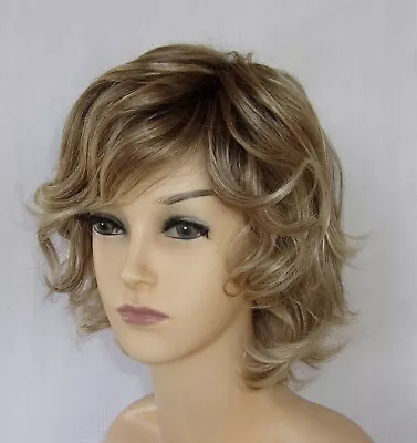 Henry Margu Jules Wig-Lace Front Wavy Bob W/Layered Bangs-Wheat Bonde Rt-Average • $70