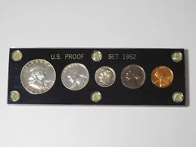 Us Coins 1962 5 Coin Ben Franklin Half Dollar Silver Proof Set • $79.99