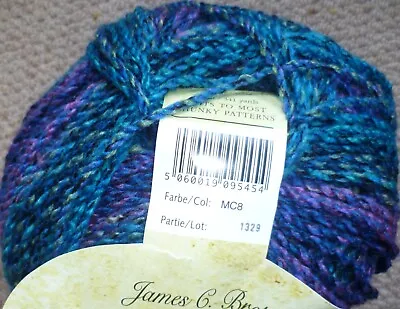 James C Brett Marble Chunky Knitting Wool / Yarn 1 X 200g Ball MC8 • £5.40