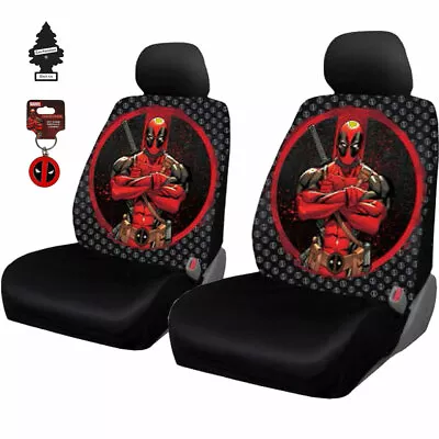For Jeep New Marvel Comic Deadpool Car Truck SUV Seat Cover Keychain And Gift  • $69.63