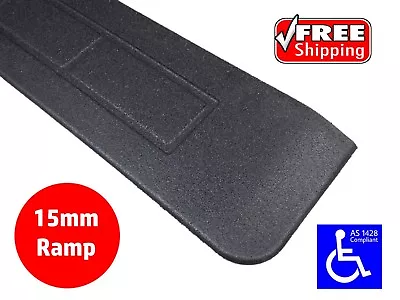 RUBBER THRESHOLD RAMP 15mm WHEELCHAIR ACCESS DISABILITY DOOR STEP WEDGE  • $49.90