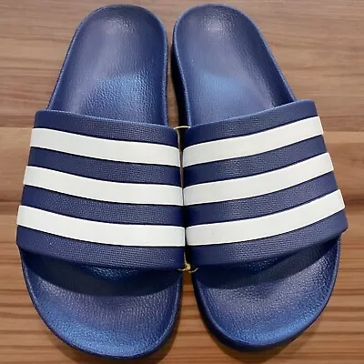 ADIDAS Unisex's ADILETTE AQUA SLIDES - Navy US 11 (SH610) • $32.88