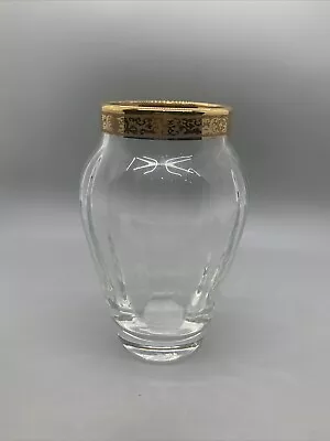 Vintage Lenox Autumn Crystal Vase With 24k Gold Band - 5-1/2  X 3-1/2  Perfect! • $30