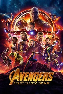 Marvel Avengers Infinity War Poster Wall Art Prints Film A4 A3 A2 A1 MAXI 473 • £3.99