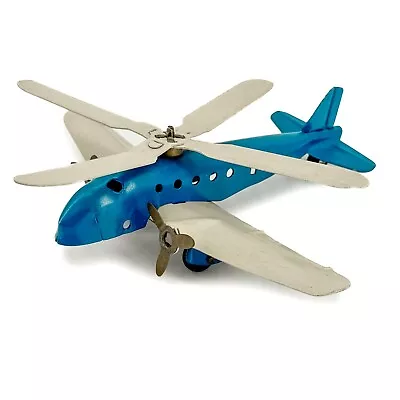 Vtg Marx / Wyandotte Pressed Steel Plane Man Cave Gift Copter Gyro Airplane WOW • $106.20