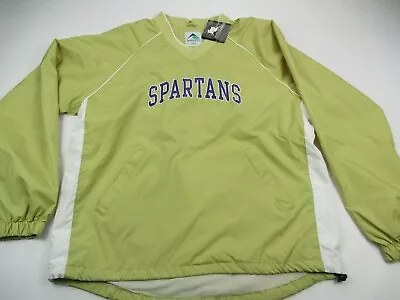 Michigan State Pullover Mens Golf Long Sleeve Lined Spartans Lightweight Medium • $9.99