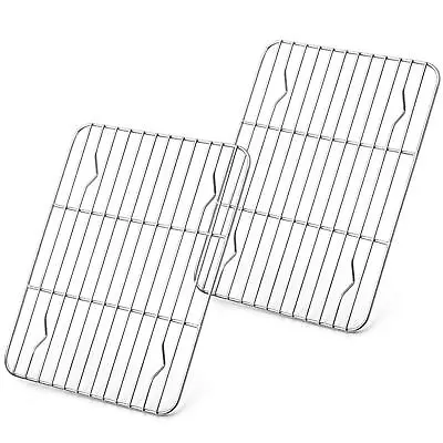 E-far Small Baking Rack Set Of 2 Stainless Steel Metal Roasting Cooking Racks • $12.25