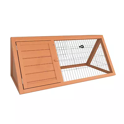 SALE Rabbit Pet Hutch Triangle Run Wooden Cage Guinea Pig Ferret Enclosure • £29.99