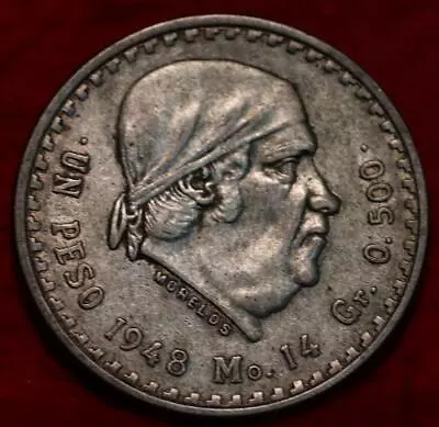 1948 Mexico One Peso Silver Foreign Coin • $5.50