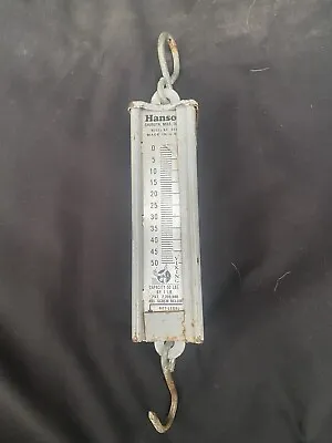 Vintage Hanson Viking Hanging Scale Model No. 895 Capacity 50# Fishing • $15