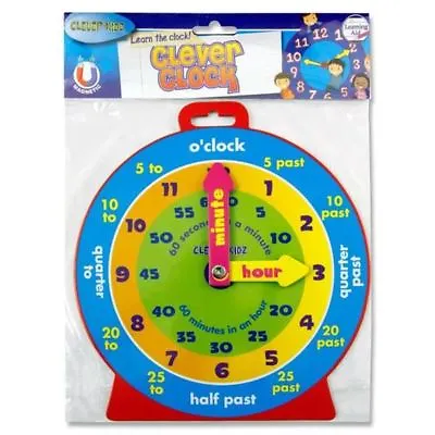 £3.49 • Buy Clever Kids Colour Learn & Play Magnetic Clock