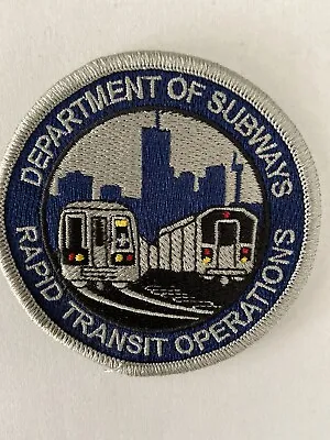 MTA Department Of Subways RTO Patch. • $14