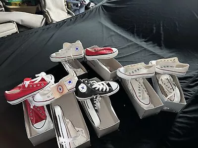 Vintage Converse All Star Lot 8 Pairs Total New Made In USA Rare • $450