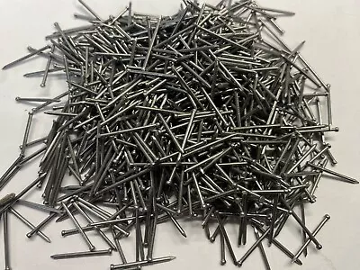 VENEER MOULDING  Pins Tacks 1  25mm X 1mm 19g  50g 100g THIN NAIL BRIGHT STEEL • £7.49