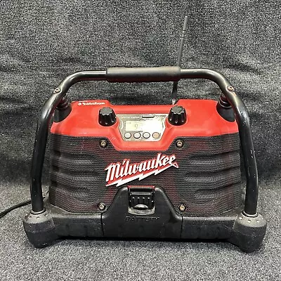 MILWAUKEE HEAVY DUTY 120V WORKSITE RADIO 49-24-0200 By Rockford Fosgate Tested • $69.90