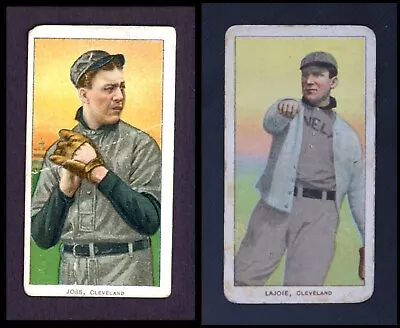 1909 T206 Cleveland Indians Near Team Set 1.5 - FAIR (15 / 17 Cards) • $1920