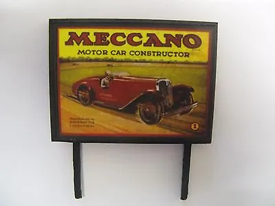 Meccano (Car) - Model Railway Billboard - N & OO Gauge • £5.50