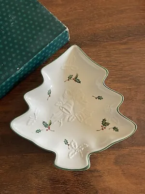 Mikasa HOLIDAY SEASON TREE TRAY Christmas Candy Plate 8 1/2  DB901/541 NEW • $34.50