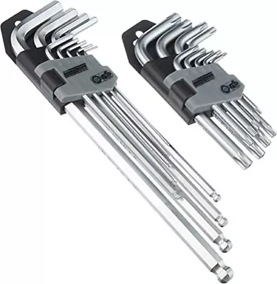 UK Mannesmann M18170 18 Piece Set Of Hexagonal TX Ball Button Spanners Uk • £18.91