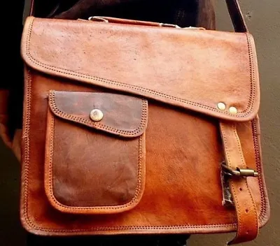 Men's Genuine Leather S To L I Pad Tablet Case Satchel Shoulder Passport Man Bag • $47