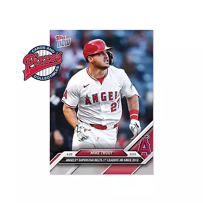 Mike Trout Leadoff Home Run 2024 MLB TOPPS NOW Card 115 Presale • $5.19