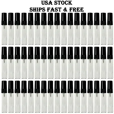 5ml 0.17oz Empty Perfume Glass Spray Bottles Black Atomizer Refillable • $345.95