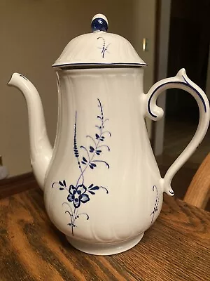 VILLEROY & BOCH Vieux Luxembourg Coffee Pot Floral W/ Lid 8 3/4” Porcelain • $37.49