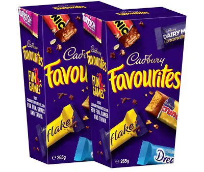 2 X Cadbury Favourites 265g Dairy Milk Crunchie Picnic Moro Chocolate Snack New • $15.44