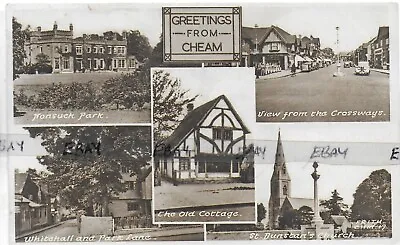 Early Vintage Postcar5 Views Of Cheamnear Charing Crosslondon1952 • £2.99