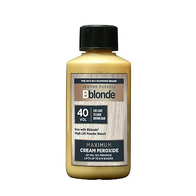 Jerome Russell Bblonde Cream Peroxide Volume 12% Peroxide Lifts 8-9 Levels 75ml • £4.43