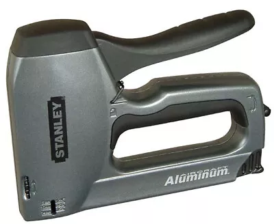 £21.99 • Buy Stanley 0TR250 Heavy Duty Staple Nail Gun Stapler STA0TR250 Brad Nail Aluminium