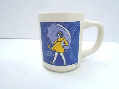 Morton Salt “When It Rains It Pours” 1968 Coffee Mug / Tea Cup • $9.68