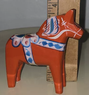 Vintage Akta G. A. Olsson Red Swedish Dala Horse Swedish Folk Art Figurine • $11