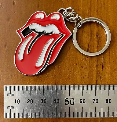 Rolling Stones Famous Tounge Key Ring - Free Post • $8