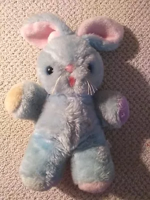 Vintage Commonwealth Stuffed Animal Bunny Rabbit Wind Up Musical 1980s Lullaby • $28