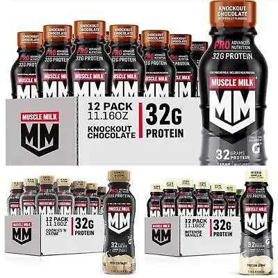 Muscle Milk Pro Series Protein Shake Variety 11.16 Fl Oz Bottles (Pack Of 12) • $27.25