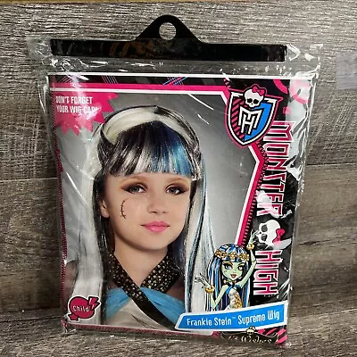 Monster High Frankie Stein CHILD Wig Costume Accessory Halloween NEW Free Ship! • $16.99