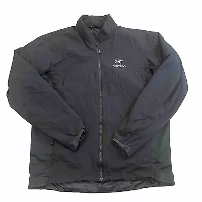 Arc'teryx Mens Atom LT Lightweight Black Jacket Size Large L - FLAW PLEASE READ • $99.99