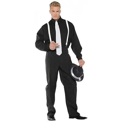 Mobster Criminal Gangster Costume Halloween Fancy Dress • $28.56