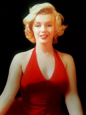 Early MARILYN MONROE Red Dress By MILTON GREENE Licenced 2004 11x14  Used Poster • $15