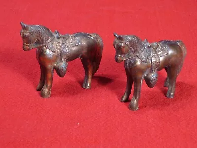 Vintage Diecast Heavy Toys Horses 2 Two • $25