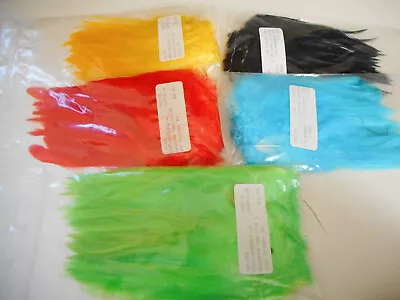 Lot Of 5 Packs Of Hareline Hackle  & Feathers Various Colors For Fly Tying  NEW • $32.50