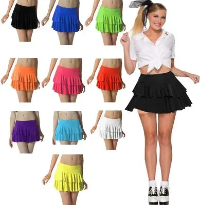 £6.25 • Buy Womens Mini RARA Skirt Ladies Dance Club Party Fancy Dress Frill Short Skirt
