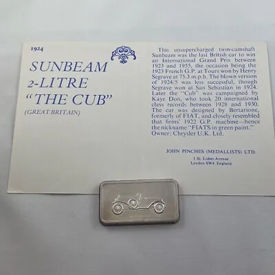 £85.67 • Buy 1924 Sunbeam 2-L  The Cub  (GB) - Lord Montagu Collection Of Great Car Ingots - 