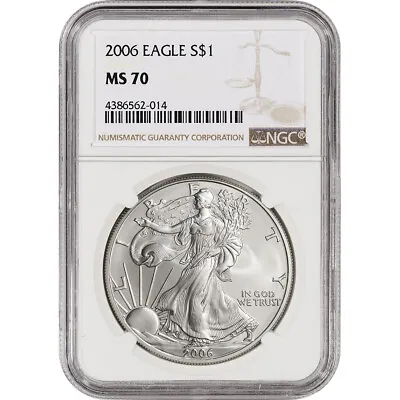 2006 American Silver Eagle - NGC MS70 • $74.22