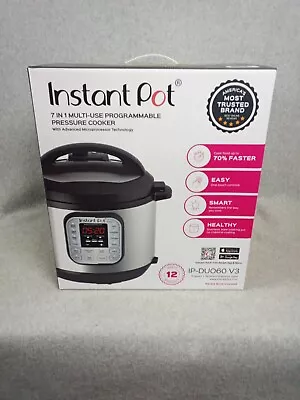 Instant Pot Duo 6-Quart 7-in-1 Multi-Use Electric Pressure Cooker IP-DUO60V3  • $79.99