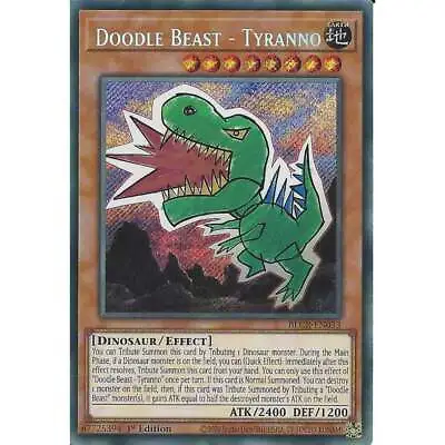 £2.45 • Buy Doodle Beast - Tyranno BLCR-EN033 : YuGiOh Secret Rare Card 1st Edition Trading